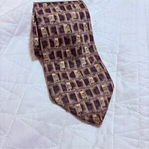 Vintage Pierre Cardin Silk Tie – Geometric Pattern – Made in USA
